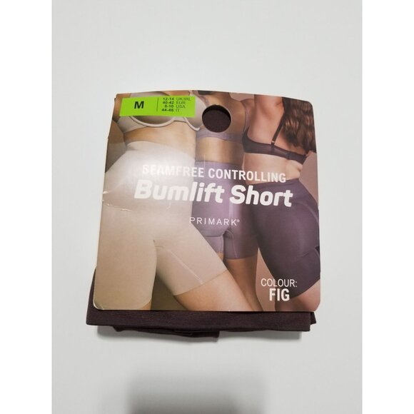 Primark Seamless Control Bum Lift Shorts In Fig -‎ Size Medium - Picture 2 of 6